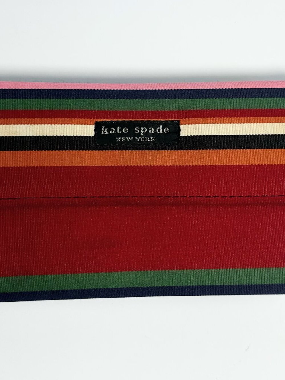 Vintage Kate Spade Wallet Multicolored Canvas‎ Fabric Medium Size